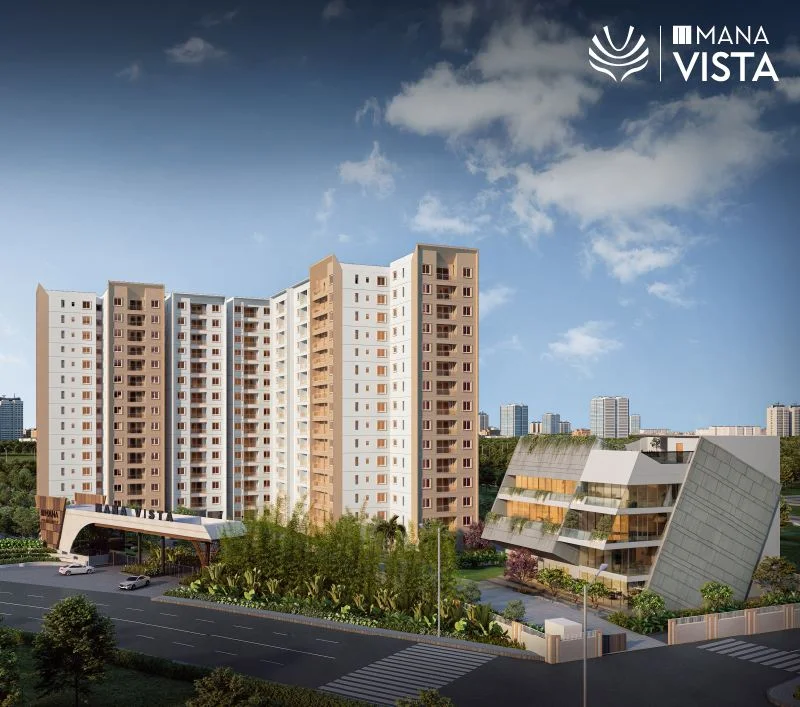 Mana Vista premium apartments with 180-degree lake views on Sarjapur Road - 2.5 & 3 BHK luxury residential project by Mana Projects in park-centric community